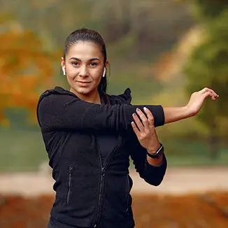 Corporate employee participating in wellness and mental resilience training at Nudge Sports